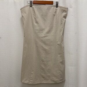 ASOS Strapless Cotton/Linen Dress NWT